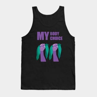 My Body My Choice mode purple Tank Top